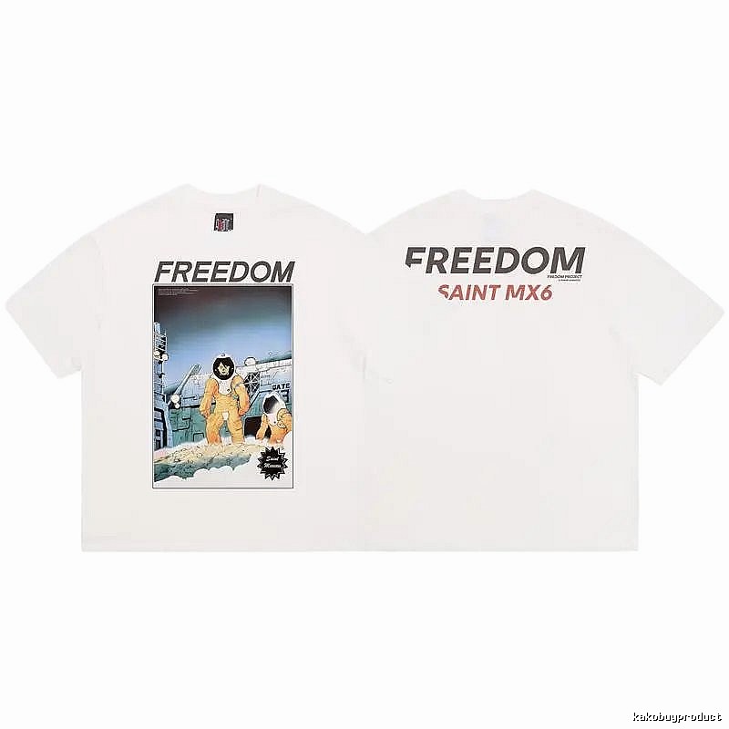 SAINT MX6 Vintage Print White T-Shirt
