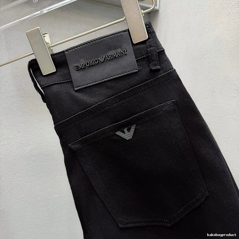Signature Edit Emporio Armani Slim Jeans - Black