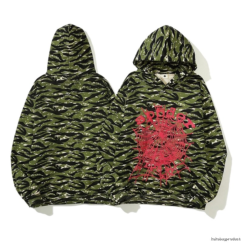 Sp5der camouflage hoodie