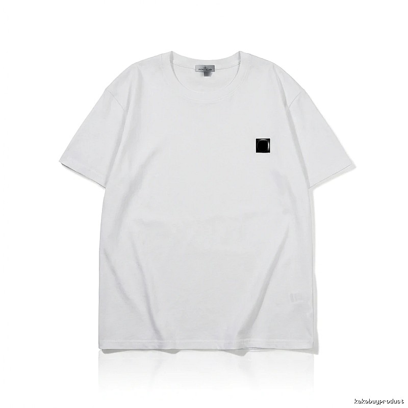 Stone Island minimalist style white T-shirt