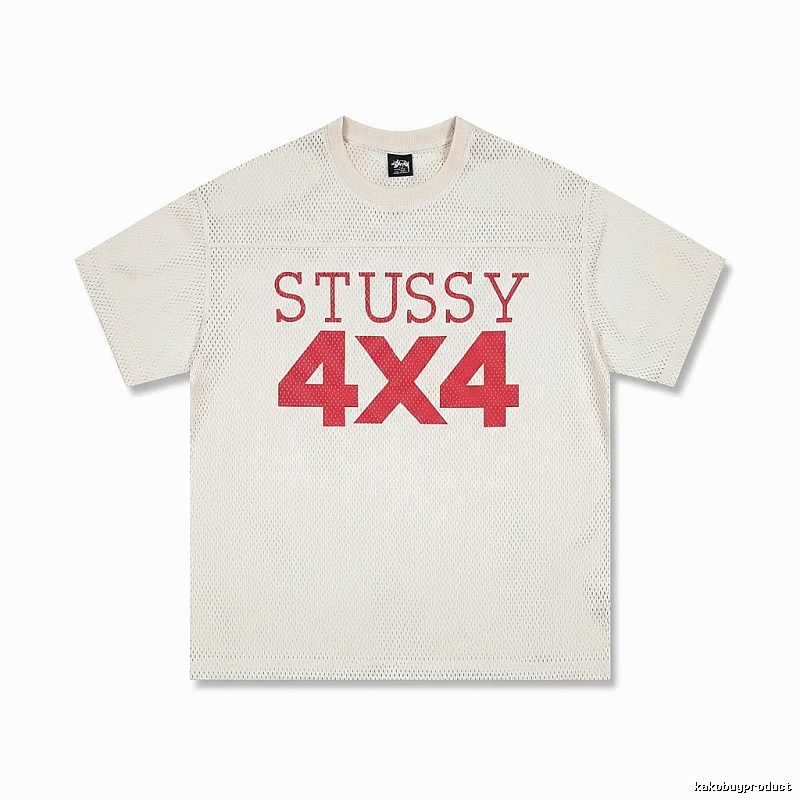 Stussy 4X4 Retro Style White T-shirt