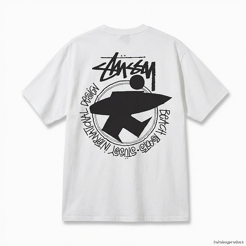 Stussy beach style white T-shirt
