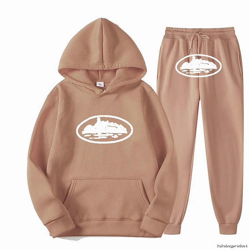 Stussy Camel Tracksuit Set Downtown Style Logo