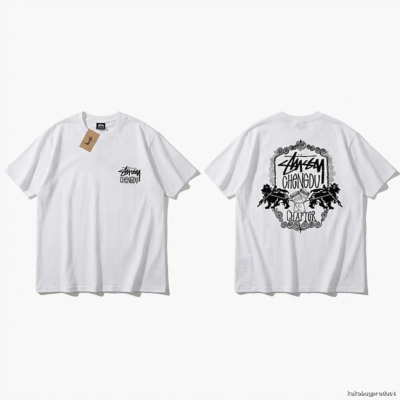Stussy Chengdu Series Simple White T-shirt