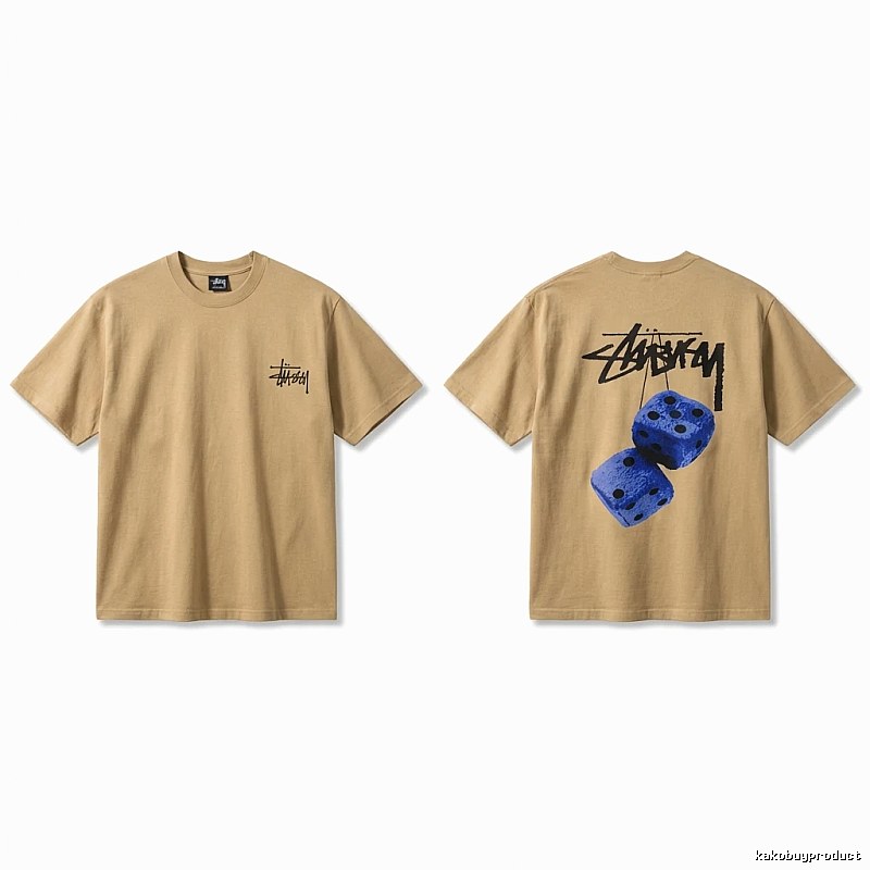 Stussy Dice Print Khaki Short-sleeve