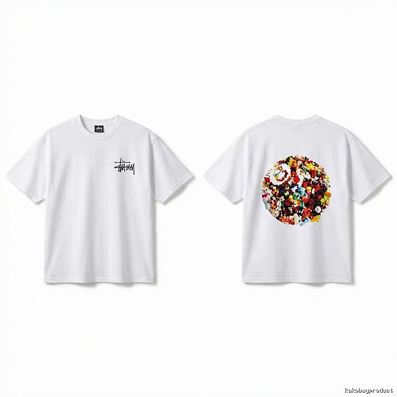 Stussy Graffiti Trendy White T-shirt