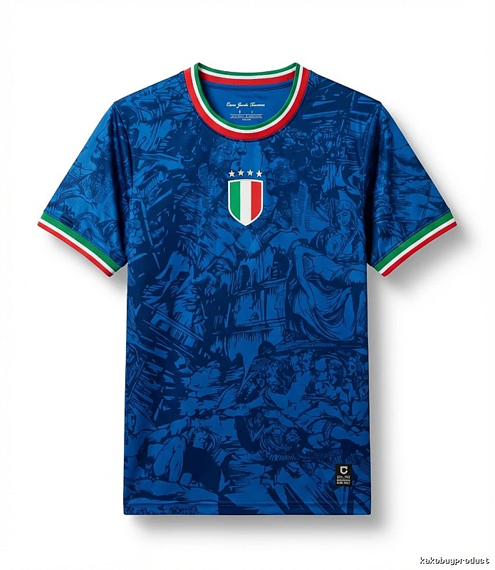 Stussy Italian retro style blue T-shirt