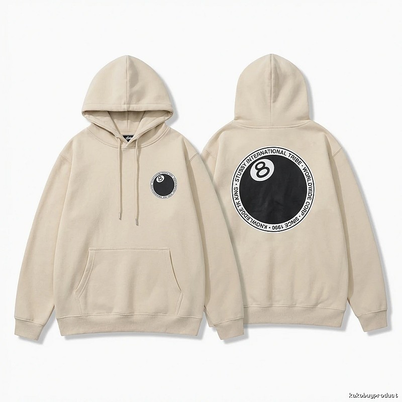 Stussy No.8 Ball Casual Style Sweatshirt