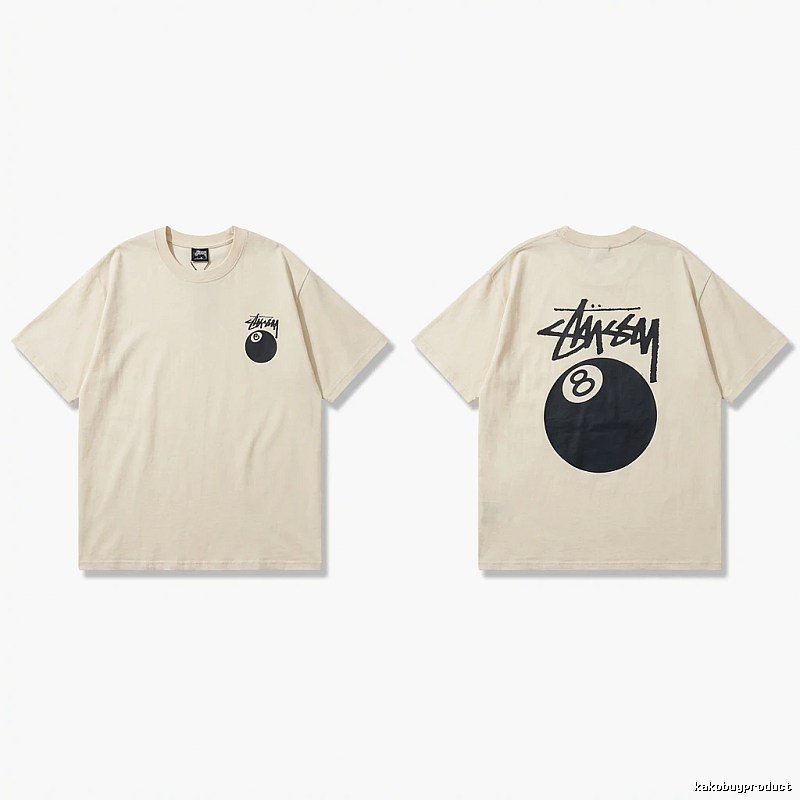 Stussy No.8 Ball Series Retro-Style T-Shirt