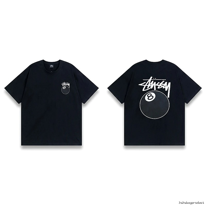 Stussy No.8 Ball Style Black T-shirt