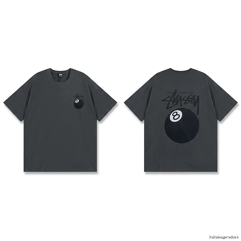 Stussy No.8 Retro Black T-shirt