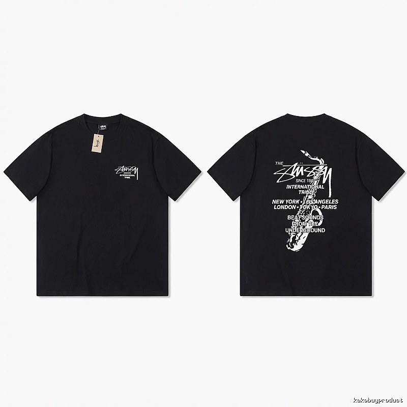 Stussy trendy and cool style black T-shirt
