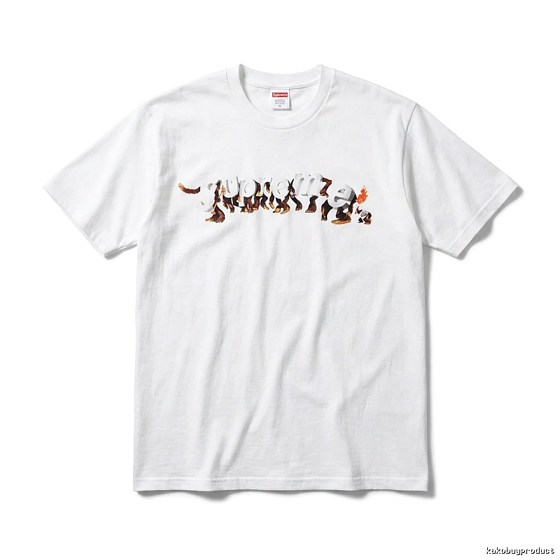 Supreme Animal Print Simple White T-shirt