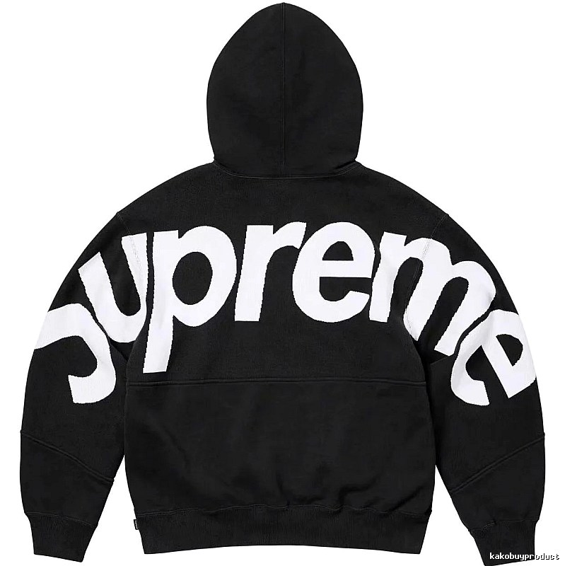 Supreme Casual Logo hoodie Gray Red Oversized for Streetwear Looks