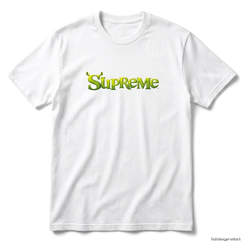 Supreme Fluorescent Green Trendy T-shirt