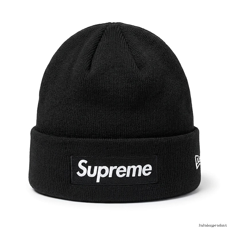 Supreme minimalist style black cold hat