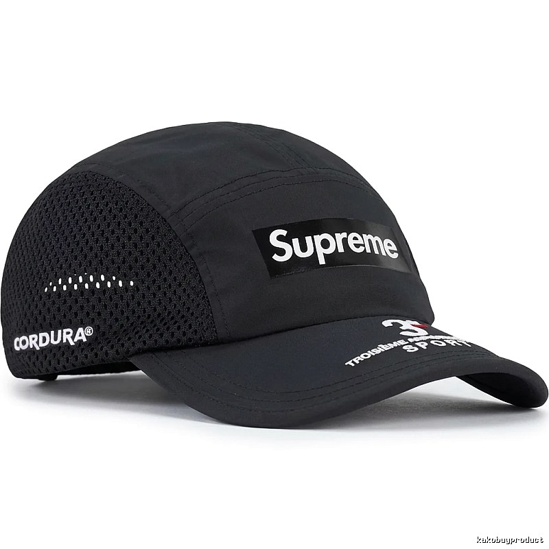 Supreme minimalist style black hat