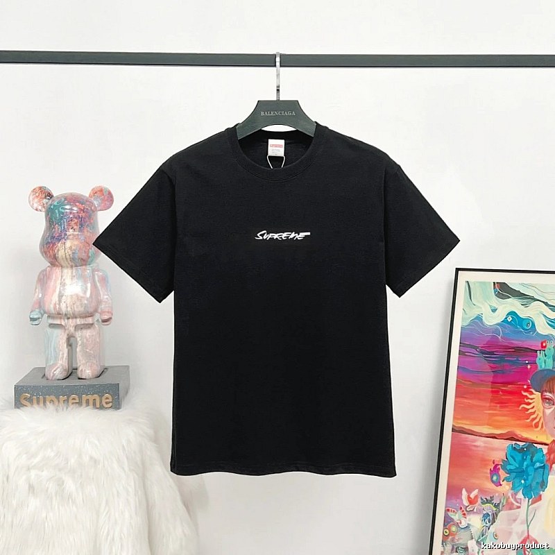 Supreme Printed Street-style Black T-Shirt