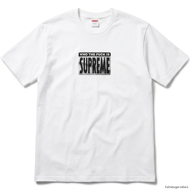 Supreme - printed trendy brand white T - shirt