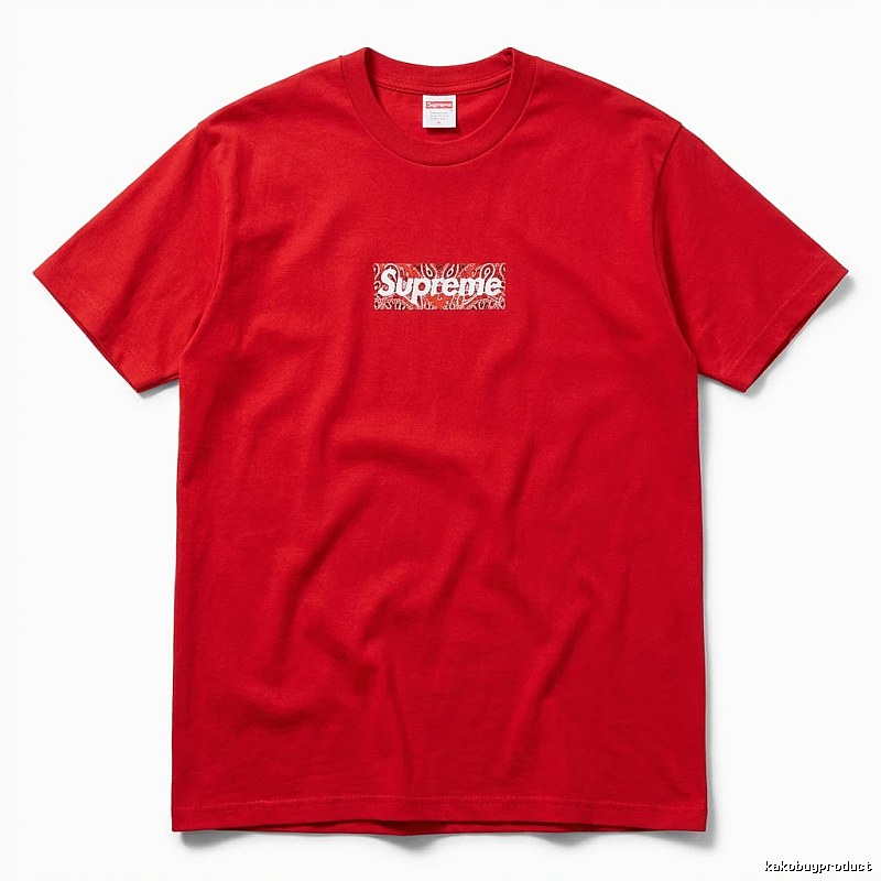 Supreme Printed Trendy Red T-shirt