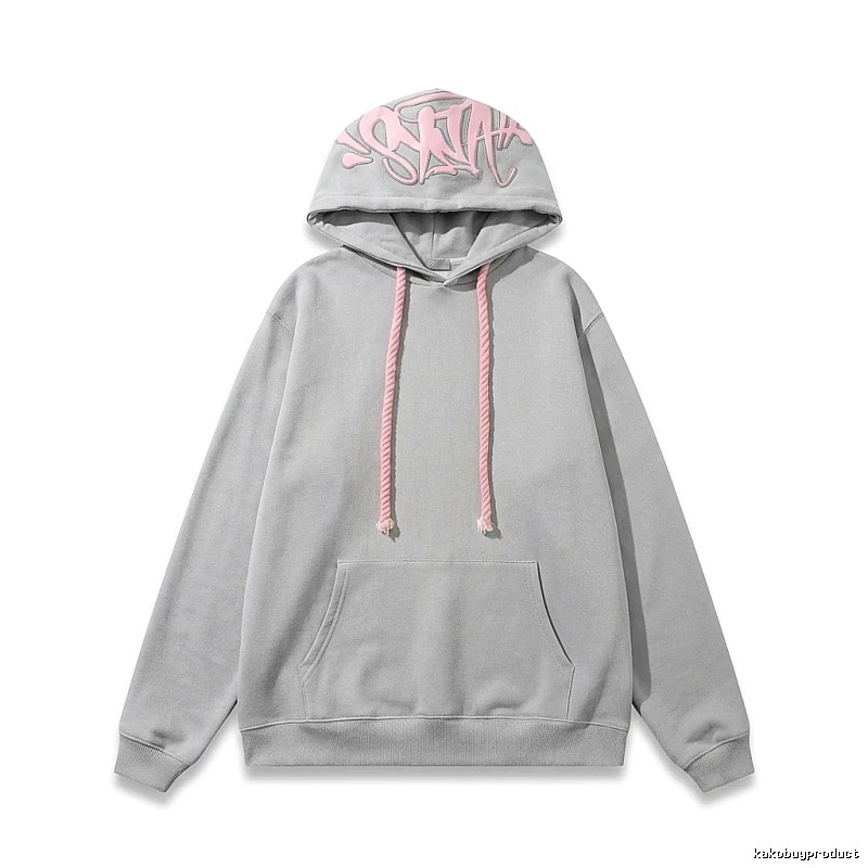 SynaWorld Graffiti Style Light Gray Hoodie