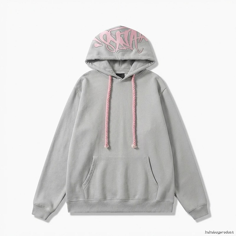 SynaWorld Graffiti Style Light Gray Hoodie