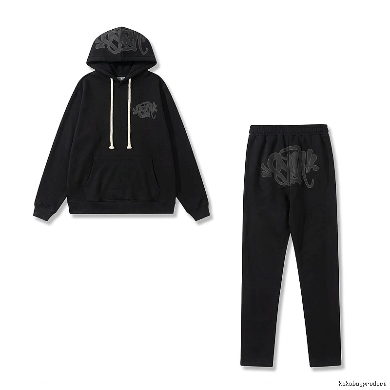 SynaWorld Graffiti Trendy Cool Style Black Suit