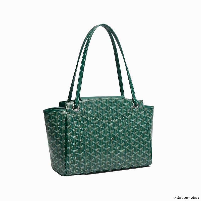 The classic retro green handbag of GOYARD