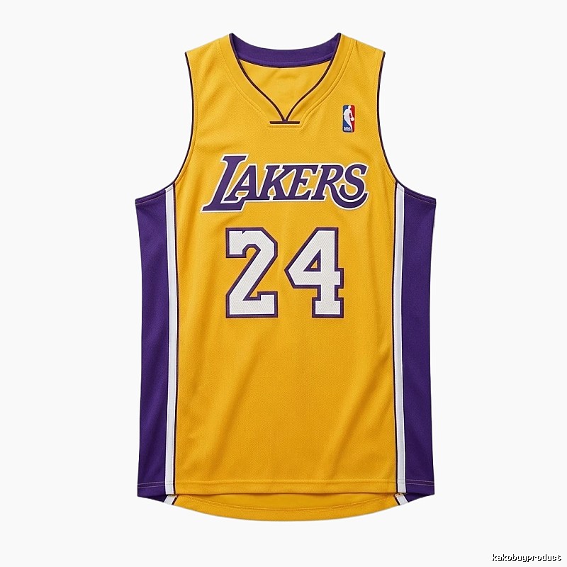 The No. 24 yellow jersey of the Los Angeles Lakers.