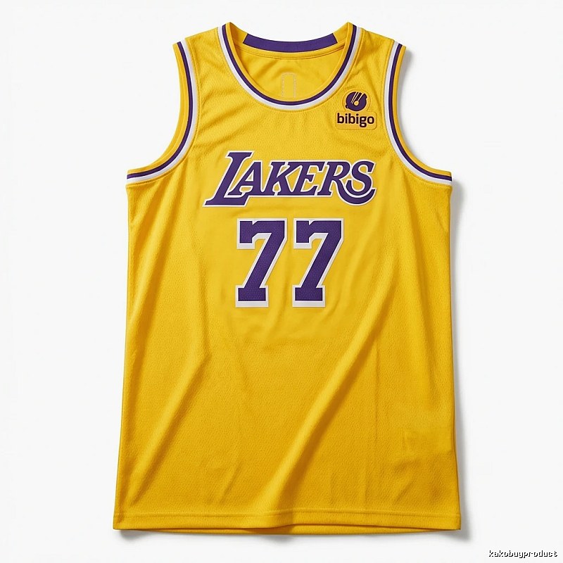The No. 77 yellow jersey of the Mavericks.