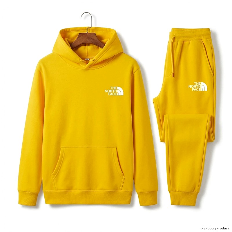 The North Face Plain Style Bright Yellow Set