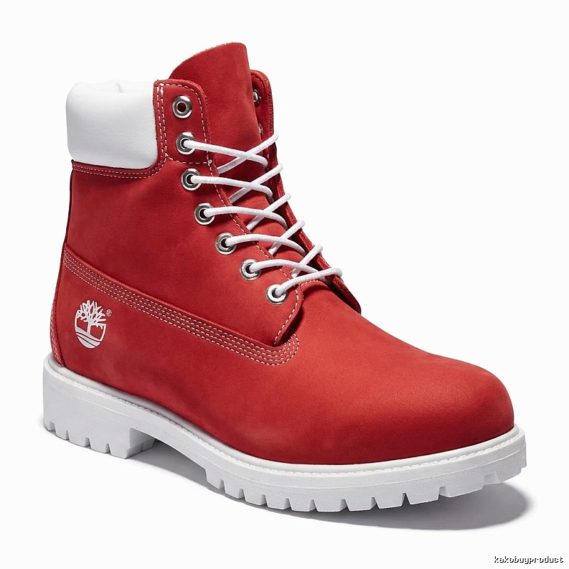 Timberland classic high-top red boots