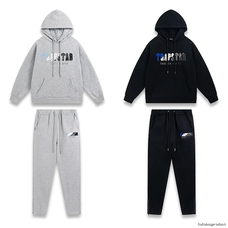 Trapstar Casual Style Grey-Black Suit
