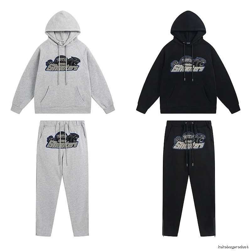 Trapstar Panther Series Casual Set (Grey/Black)