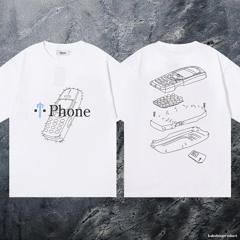 Trapstar Resort Keys graphic T-shirt Black White Key for Travel Looks