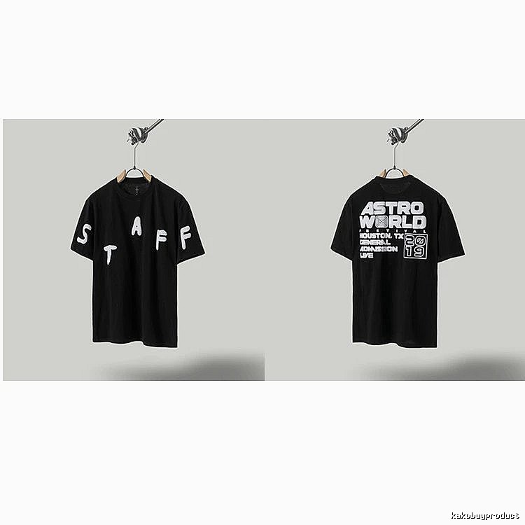 Travis Scott Astroworld Street Style Black T-Shirt