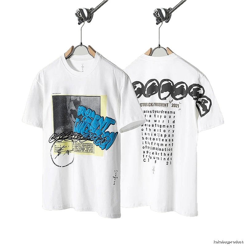 Travis Scott Graffiti Street Style White T-Shirt