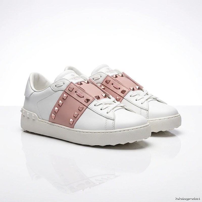 Valentino Rivet Fashionable White Shoes
