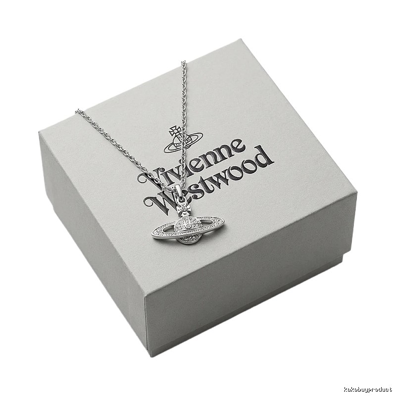 Vivienne Westwood Saturn Silver Necklace