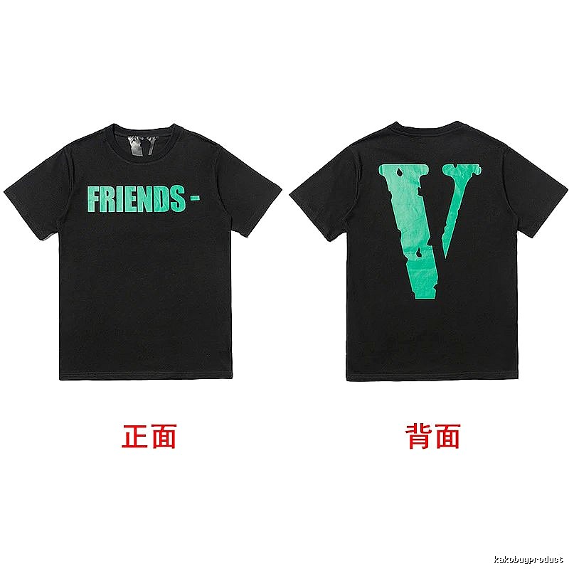 Vlone Logo Detail Logo T-shirt Black Purple Vlone with Relaxed Feel