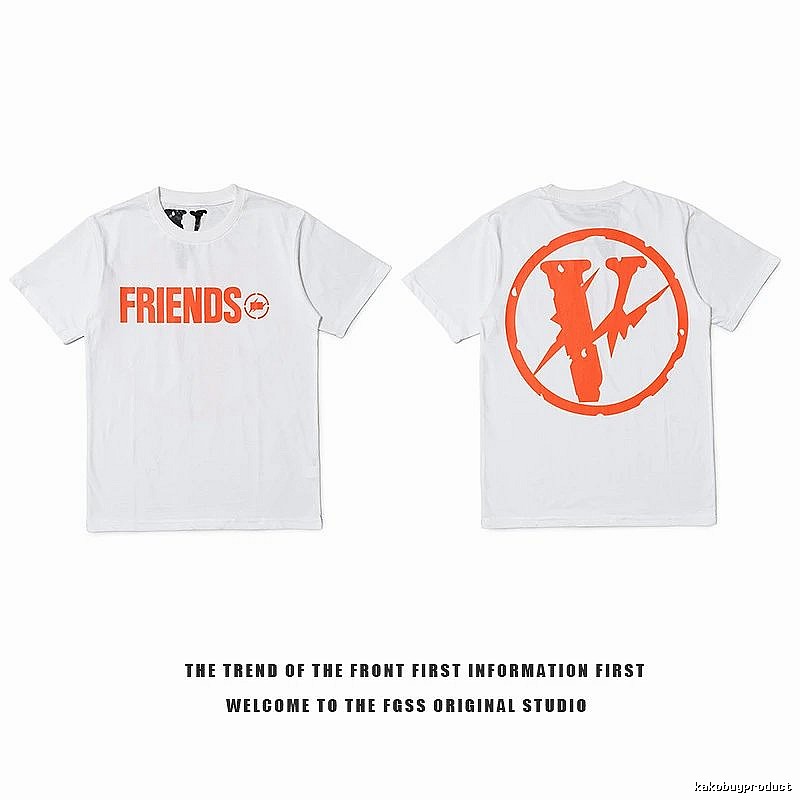 Vlone Patterned Logo T-shirt Black Purple Vlone with Polished Detail